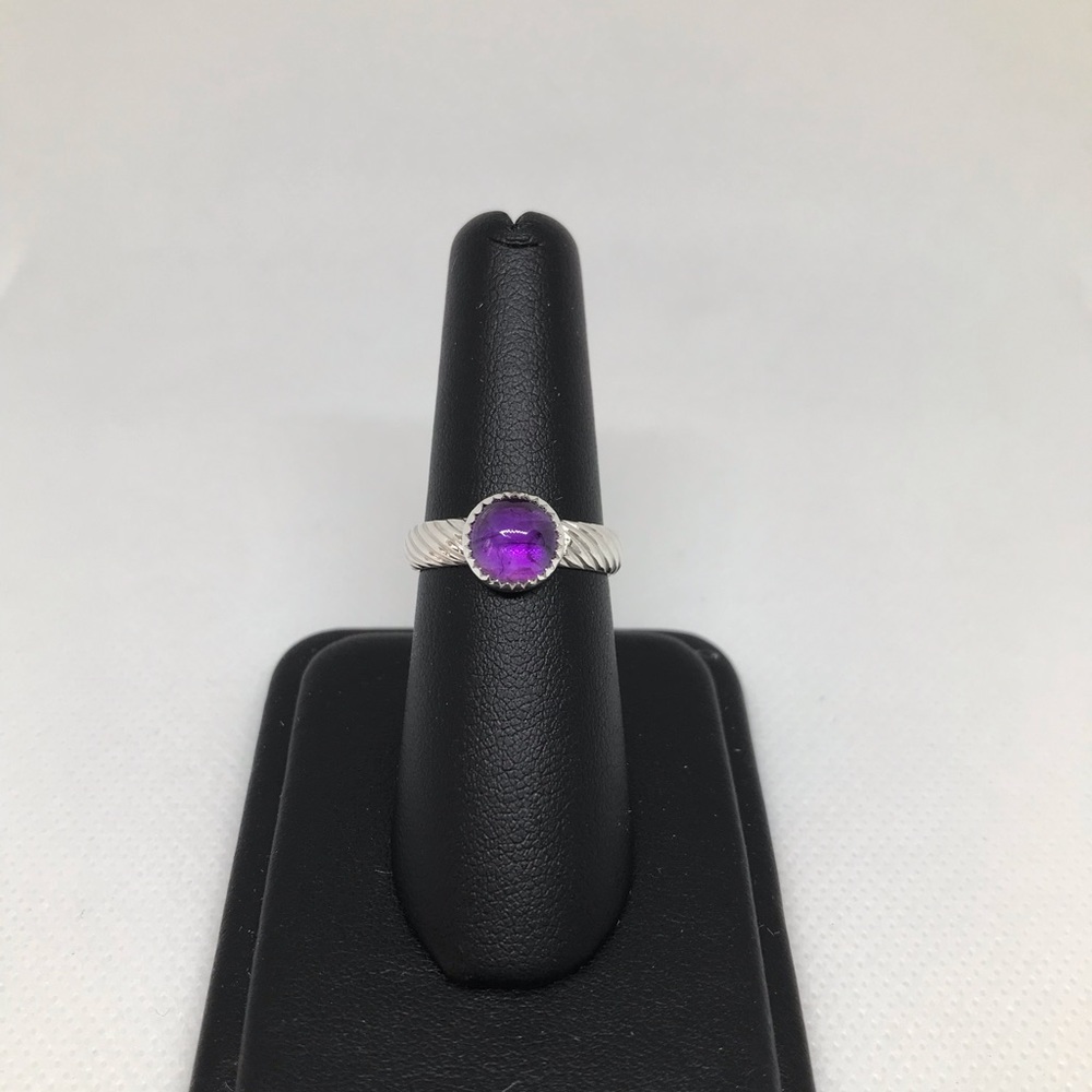 2Ct Amethyst Ring Handmade